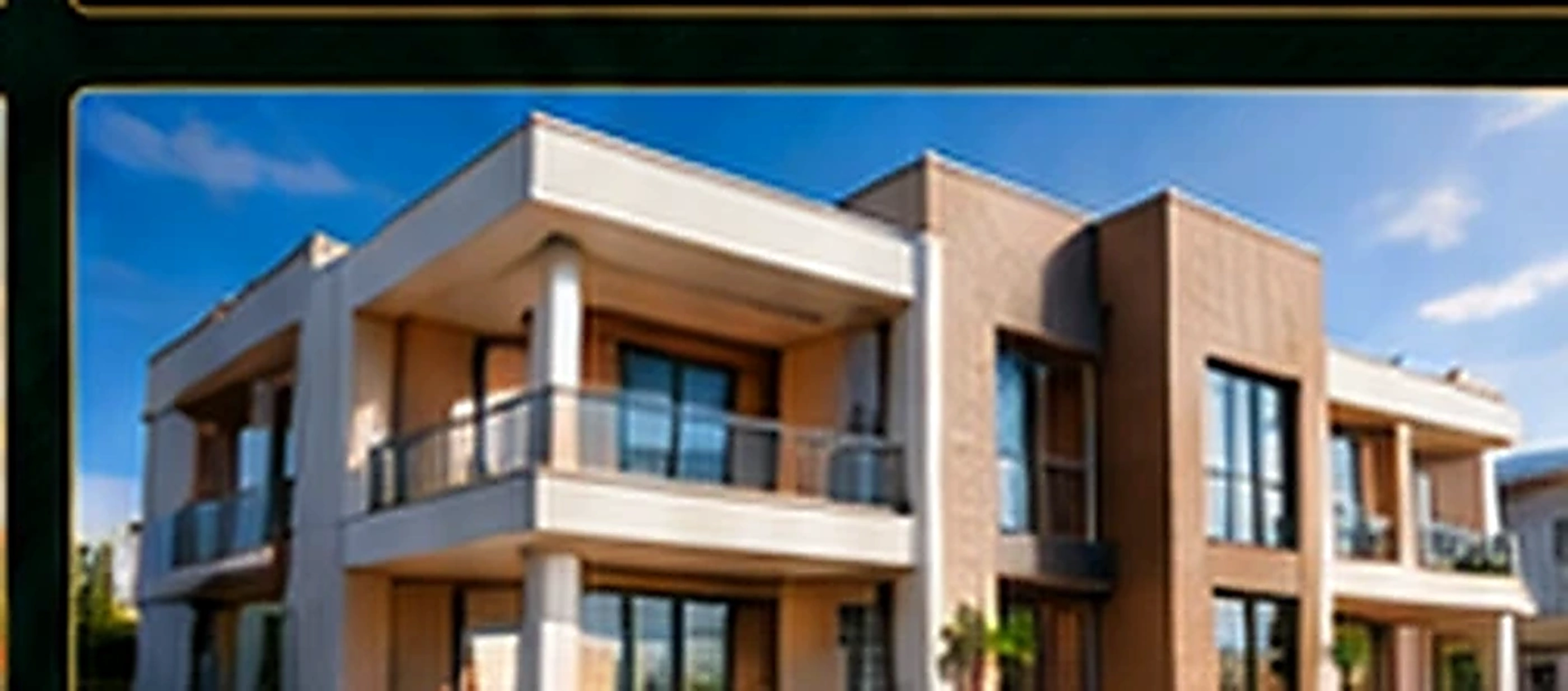 Contemporary residential property representing real estate and development