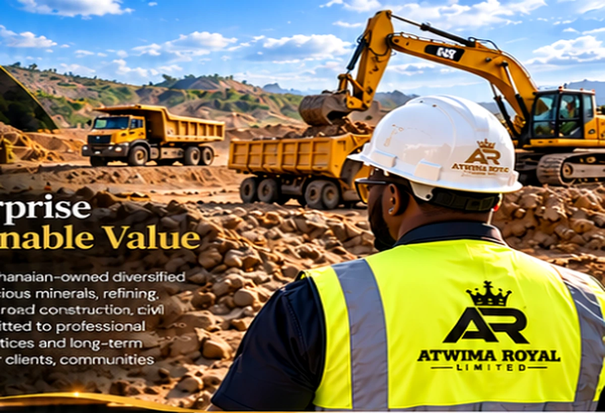 Heavy equipment and a construction professional at an earthworks site